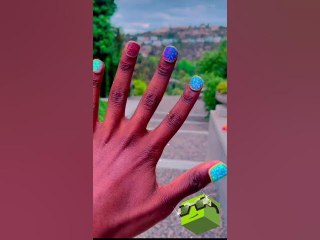 Lil Nas X Flexes His Multi-Colored Manicured Nails #shorts