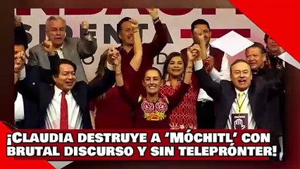 ¡VEAN! ¡La Dra. Claudia destruye a ‘Móchitl’ y al McPRIANRD con brutal discurso y sin Teleprónter!