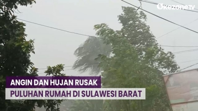 Angin Kencang dan Hujan Deras Rusak Puluhan Rumah di Mamuju, Sulawesi Barat