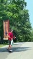 Bet you never would have seen such a Pizza delivery in your life #shorts #shortsvideo #video #viral #innovationhub