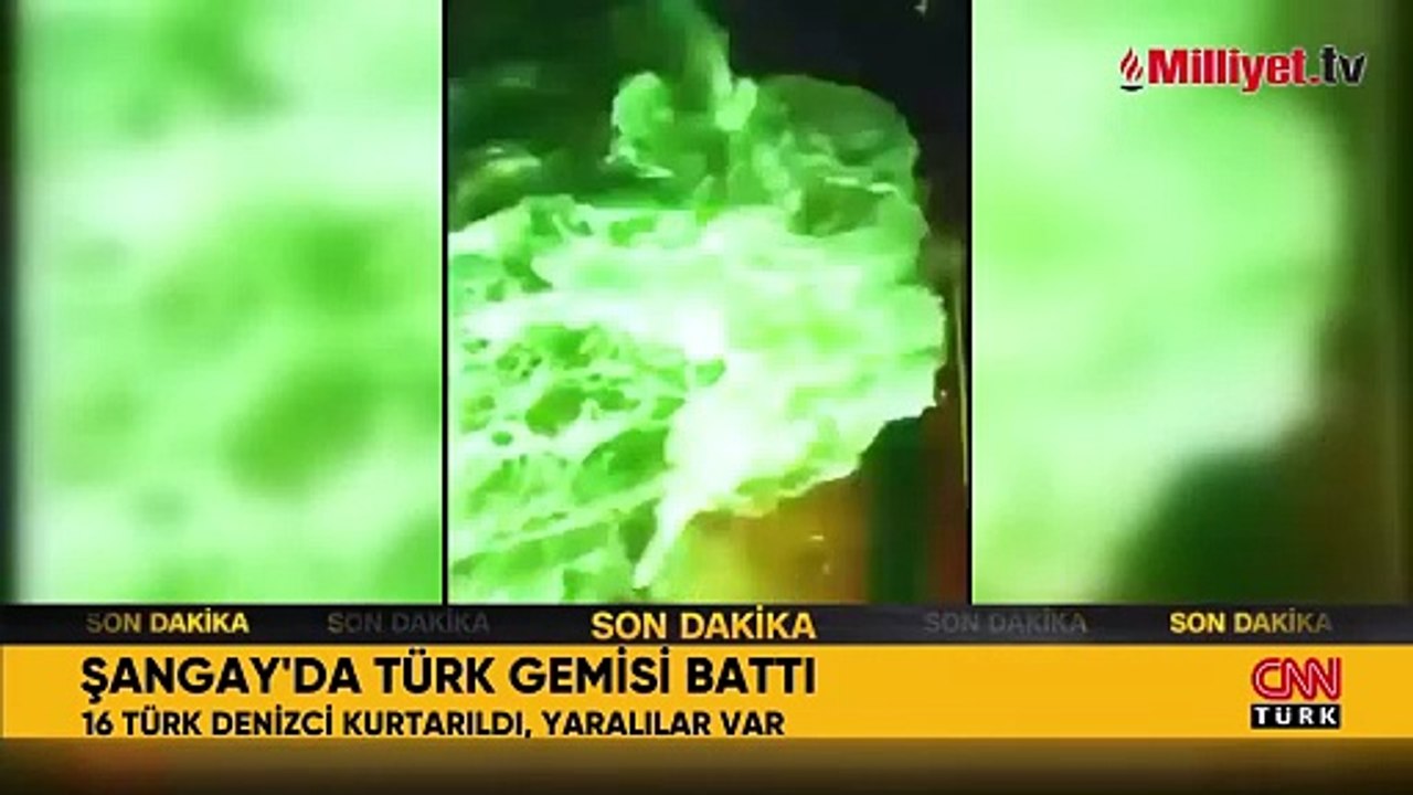 Çin'de Türk denizcilerin bulunduğu gemi battı