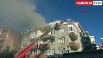 Cezaevi firarisi evi ateşe verdi, balkondan intihar etmek istedi