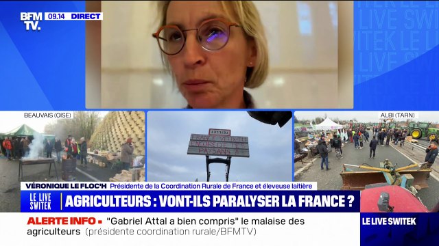 Colère des agriculteurs: Les réponses sont simples à apporter , estime Véronique Le Floc'h, présidente de la Coordination rurale