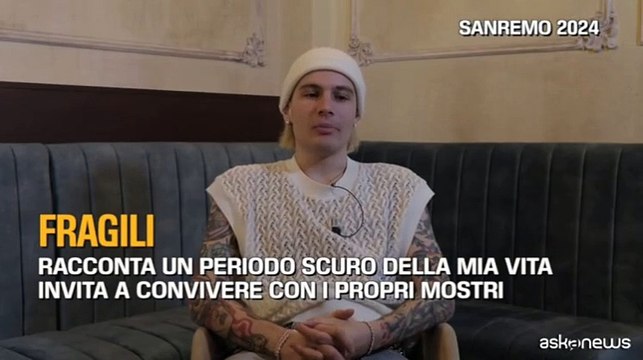 Sanremo, Il Tre: Fragili nasce da un periodo scuro della mia vita