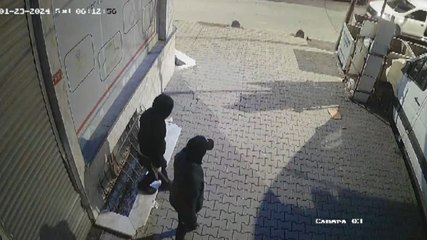 Tabelaya kandılar, soygun için dakikalarca uğraştılar