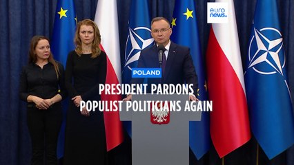 Poland's president pardons opposition MPs for a second time in bitter political dispute