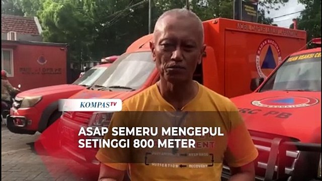 Gunung Semeru Meletus, Keluarkan Asap Setinggi 800 Meter, Warga Diminta Waspada