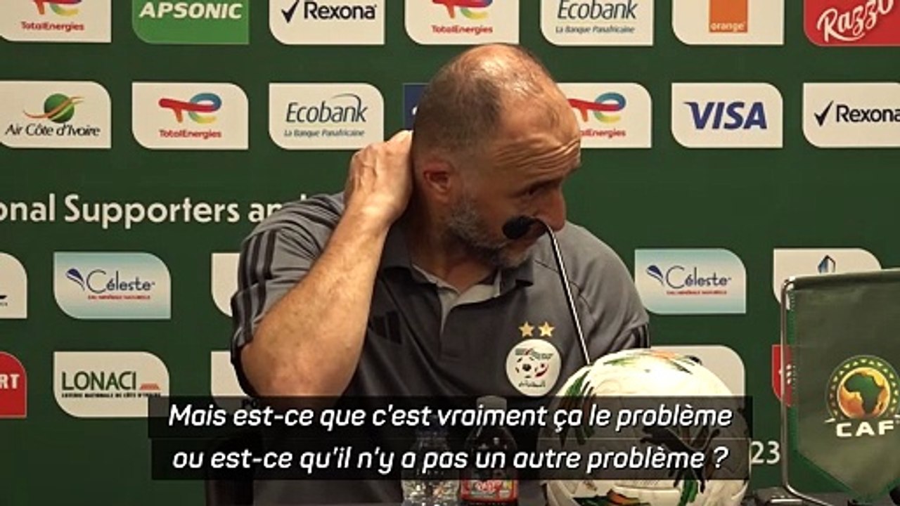 Belmadi énervé contre un journaliste : "Toi depuis le début, tu es en mission"