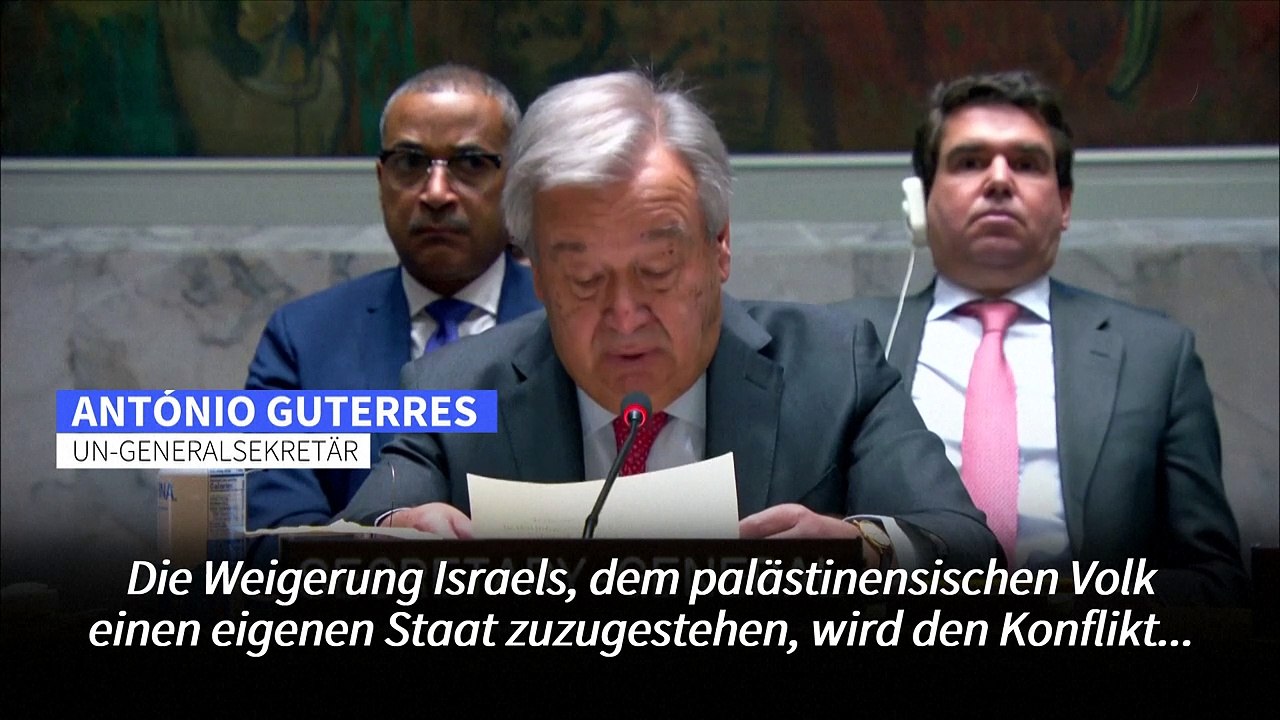 Guterres: 'Die israelische Besatzung muss enden'