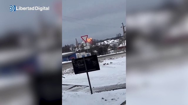 Se estrella un avión ruso con más de 60 prisioneros ucranianos