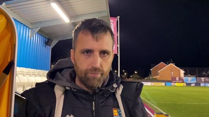 Farnham Town manager Paul Johnson post-Spelthorne Sports