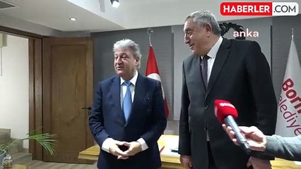 Konya Tuzlukçu Belediye Başkanı Nurettin Akbuğa, Bornova Belediyesi'ni ziyaret etti