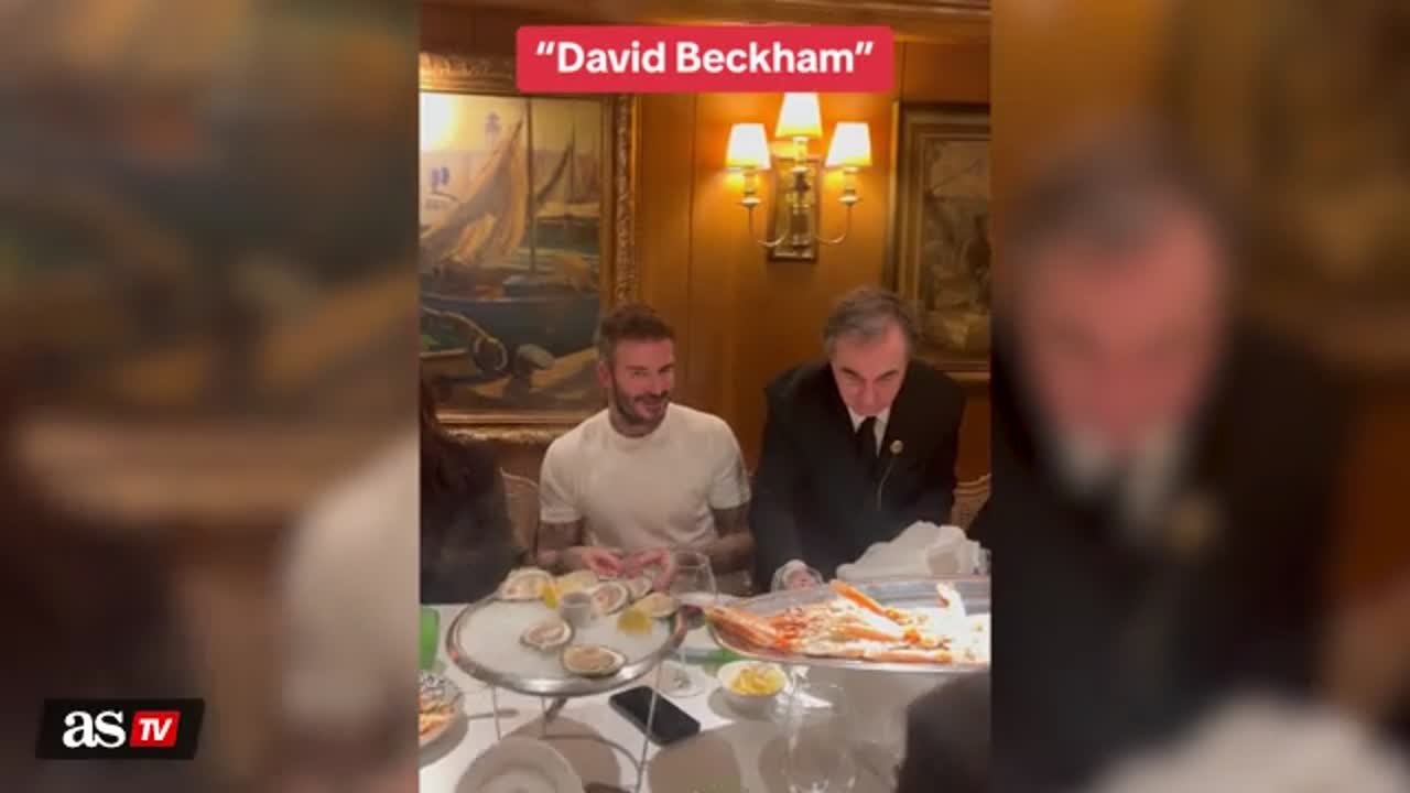 Watch David Beckham get spoon-fed baby eels