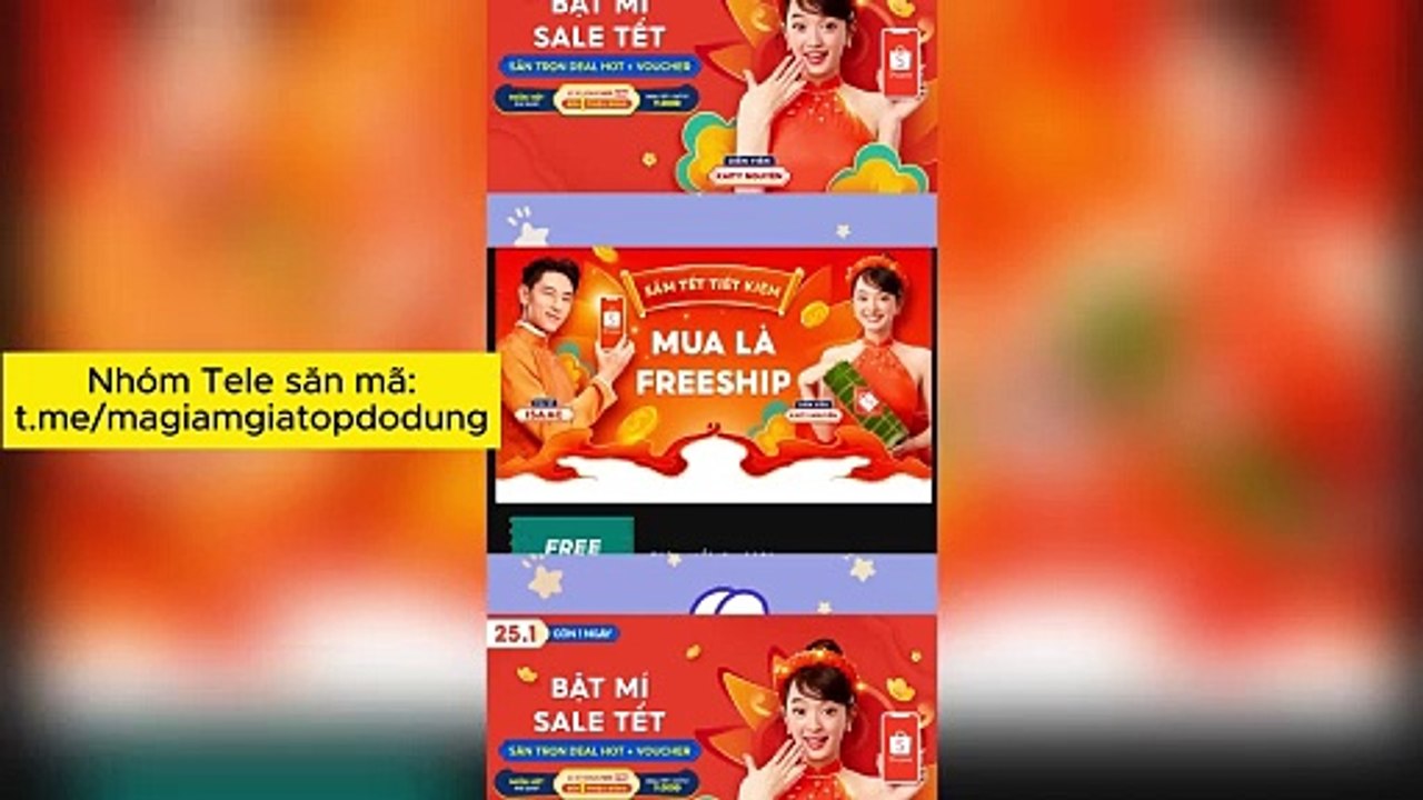 Cách Săn Sale Trên Shopee - 25.1 TẾT SALE - LÌ XÌ TRỌN TẾT, PHÁT DEAL HOÀNH TRÁNG