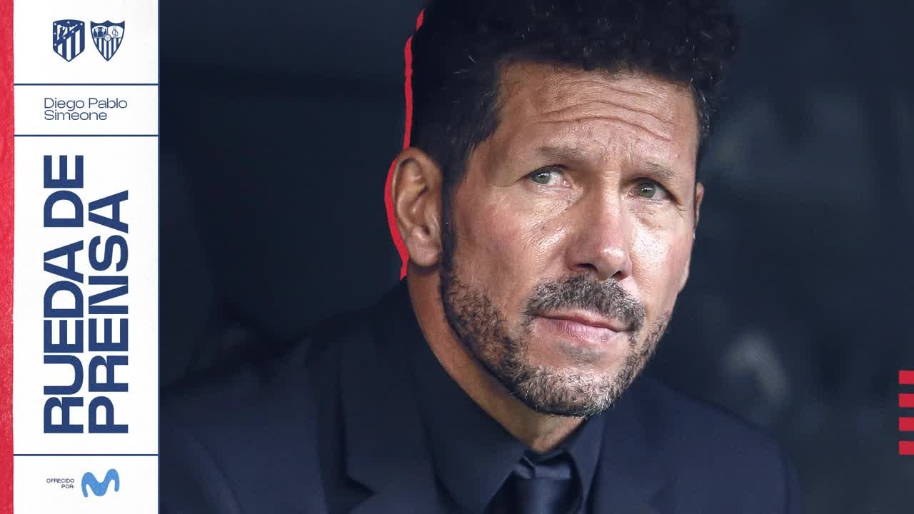 Rueda de prensa de Simeone previa al Atleti-Sevilla