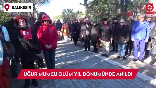 Gazeteci-Yazar Uğur Mumcu katledilişinin 31. yıl dönümünde Ayvalık'taki evi önünde anıldı