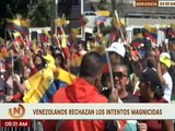 Pueblo caraqueño marchó en rechazo a las conspiraciones que intentan desestabilizar la Revolución