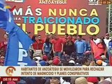 Anzoatiguenses se lanzan a la calle a defender la patria y respaldar al presidente Nicolás Maduro