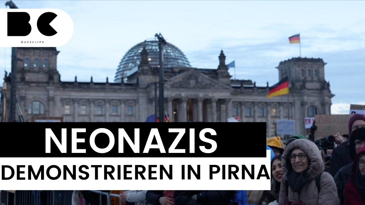Neonazi-Kundgebung neben Anti-AfD-Demo in Pirna