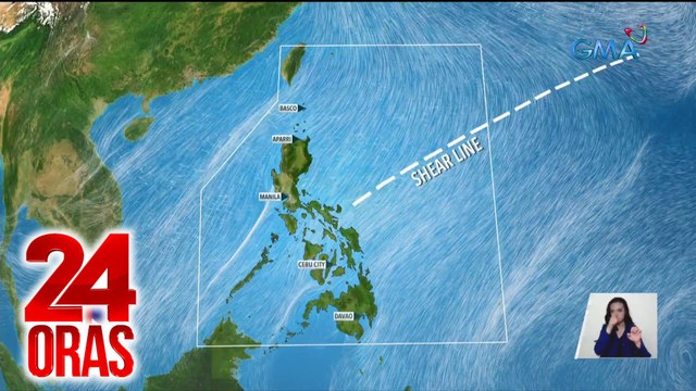 Ilang bahagi ng bansa posibleng ulanin dahil sa epekto ng shear line - Weather update today (January 24 , 2024) | 24 Oras