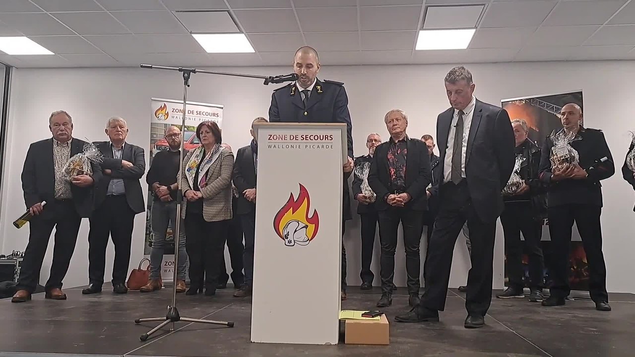 Discours de Julien Gillet, commandant ff de la zone de secours de Wallonie picarde
