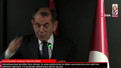 Dursun Özbek: Kulübümüzde ter döken oyuncularımızın prim dahil tüm ödemeleri yapılmıştır