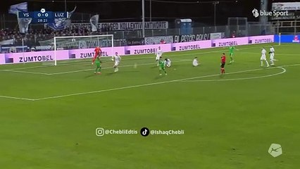 Mahious buteur face à Lucerne