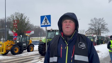 Protest rolników w Olecku