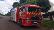 Cachorro é resgatado pelos Bombeiros após cair dentro de fossa