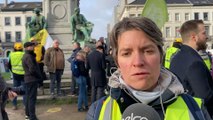 Les agriculteurs français manifestent à Bruxelles pour dénoncer les politiques européennes