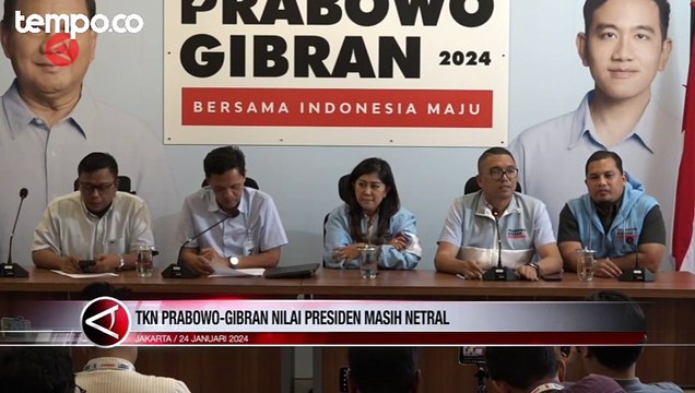 TKN Prabowo-Gibran Nilai Presiden Jokowi Masih Netral