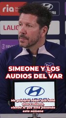 Simeone y los audios del VAR
