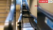 Esenler Metro Üçyüzlü İstasyonunda Yürüyen Merdiven Parçalandı