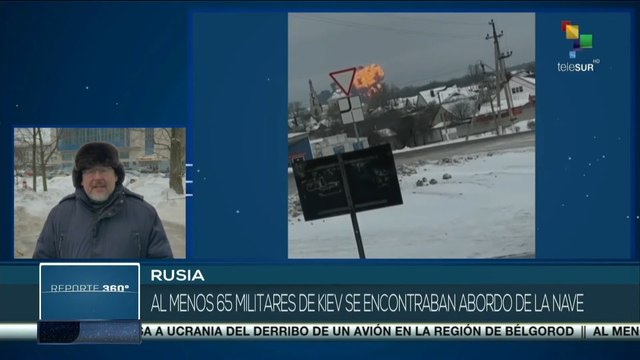 Avión militar ruso con prisioneros ucranianos a bordo se estrella en región de Bélgorod