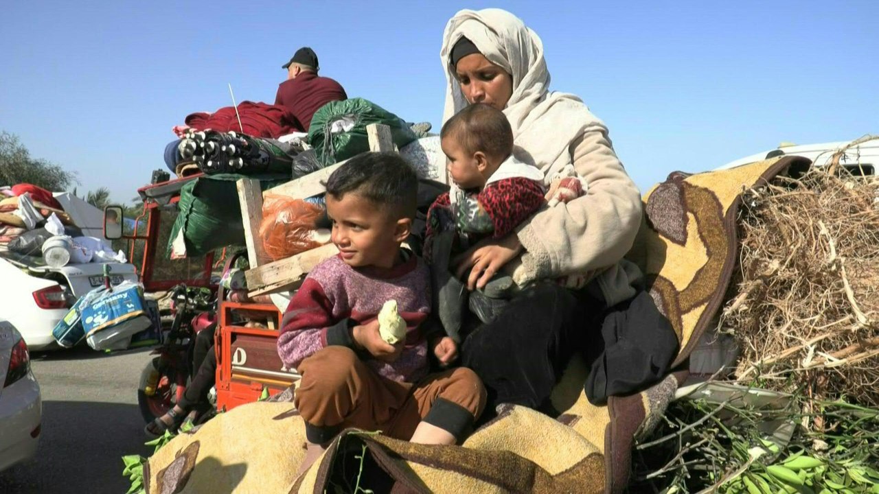 Flucht im Gazastreifen