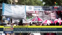 Ciudadanos argentinos inician paro contra las medidas de Milei