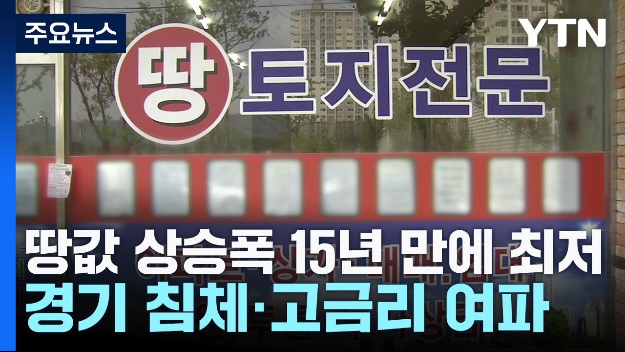 땅값 상승폭 15년 만에 최저...경기 침체·고금리 여파 / YTN