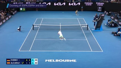 Alcaraz produces moments of magic to steal third set