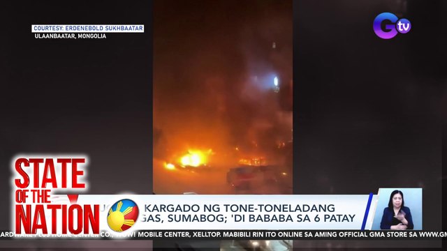 Truck na kargado ng tone-toneladang natural gas, sumabog; 'di bababa sa 6 patay | SONA