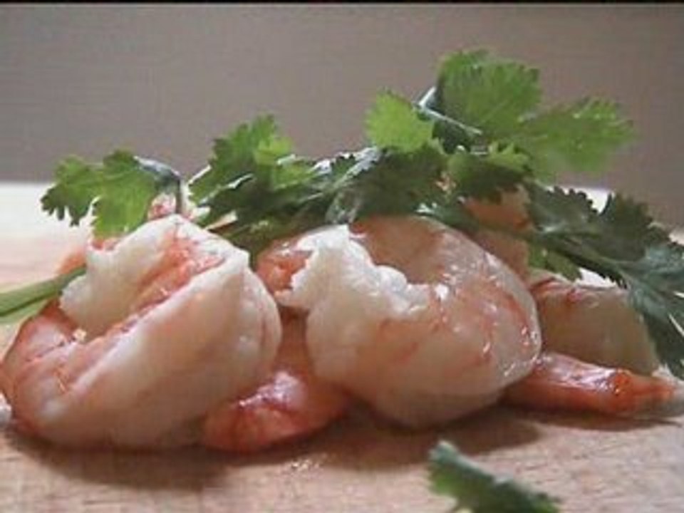 Crevettes au lait de coco et aux agrumes
