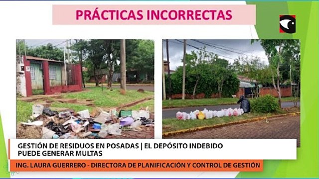 Gestión de residuos en Posadas El depósito indebido puede generar multas