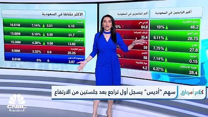 "تاسي" يغلق عند أعلى مستوى في نحو 3 أسابيع