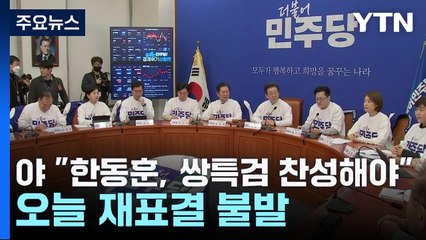 野 "한동훈, 쌍특검 찬성해야"...오늘 재표결 불발 / YTN