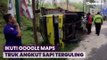 Truk Angkut Sapi Terguling Usai Sopir Ikuti Google Maps, Ternyata Lewati Jalur Ekstrem