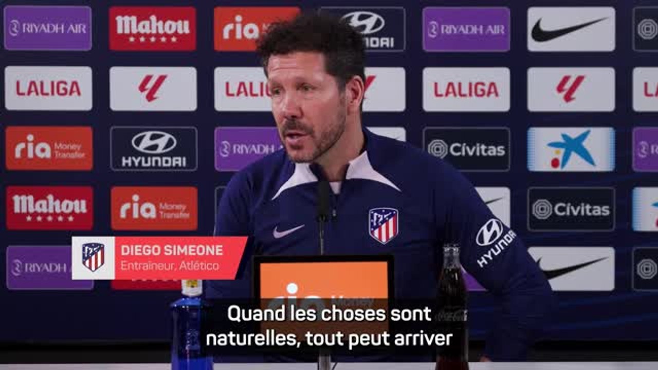 Atlético de Madrid - Simeone : "Les arbitres peuvent commettre des erreurs"