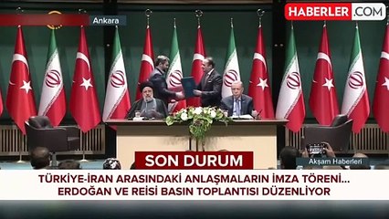 Cumhurbaşkanı Erdoğan: İran ile ilişkilerimizin geliştirilmesine yönelik olarak 10 yeni anlaşmaya imza attık