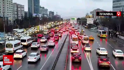 İstanbul'da trafik yoğunluğu yüzde 90'a ulaştı