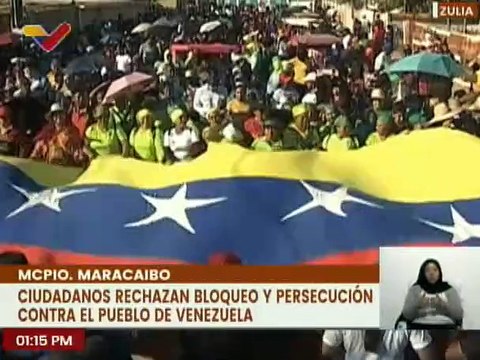 Zulianos alzan la voz en rechazo a las medidas coercitivas unilaterales contra Venezuela