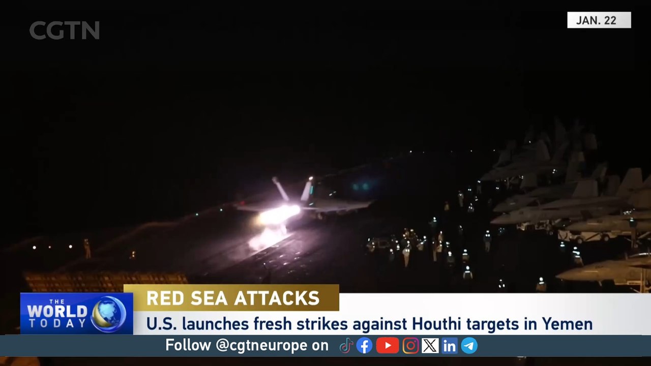 U.S. launches fresh strikes on Houthi targets in Yemen