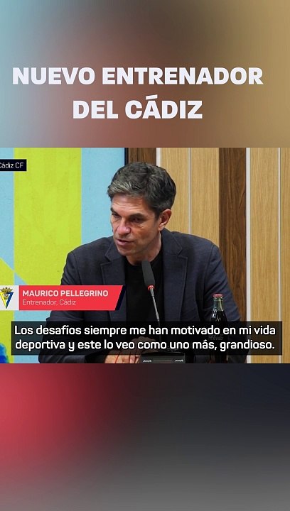 Pellegrino, nuevo entrenador del Cádiz